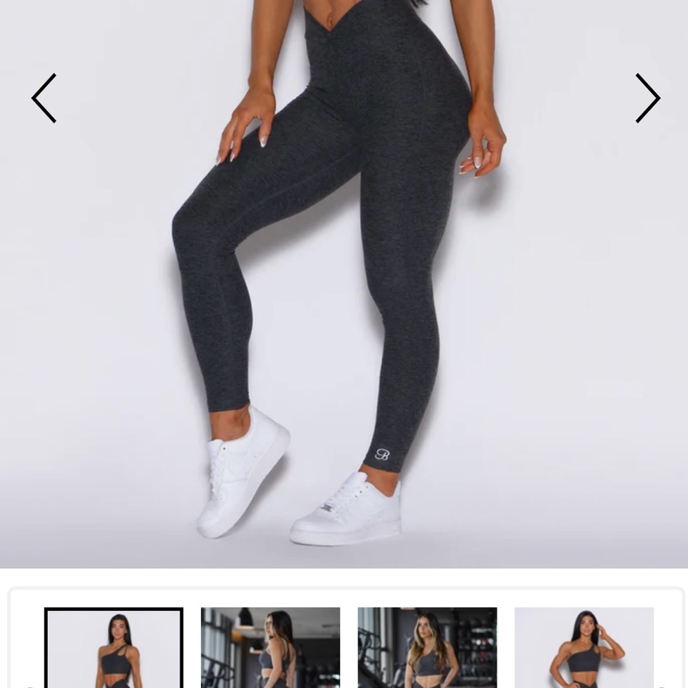 Bombshell Sportswear Charcoal High-Waist Sculpting Leggings